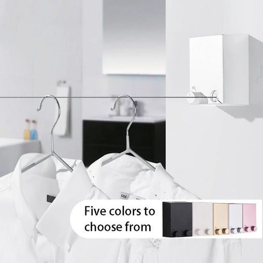 Telescopic Retractable Clothesline – Wall-Mounted Clothes Drying Rope