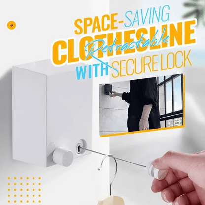 Telescopic Retractable Clothesline – Wall-Mounted Clothes Drying Rope