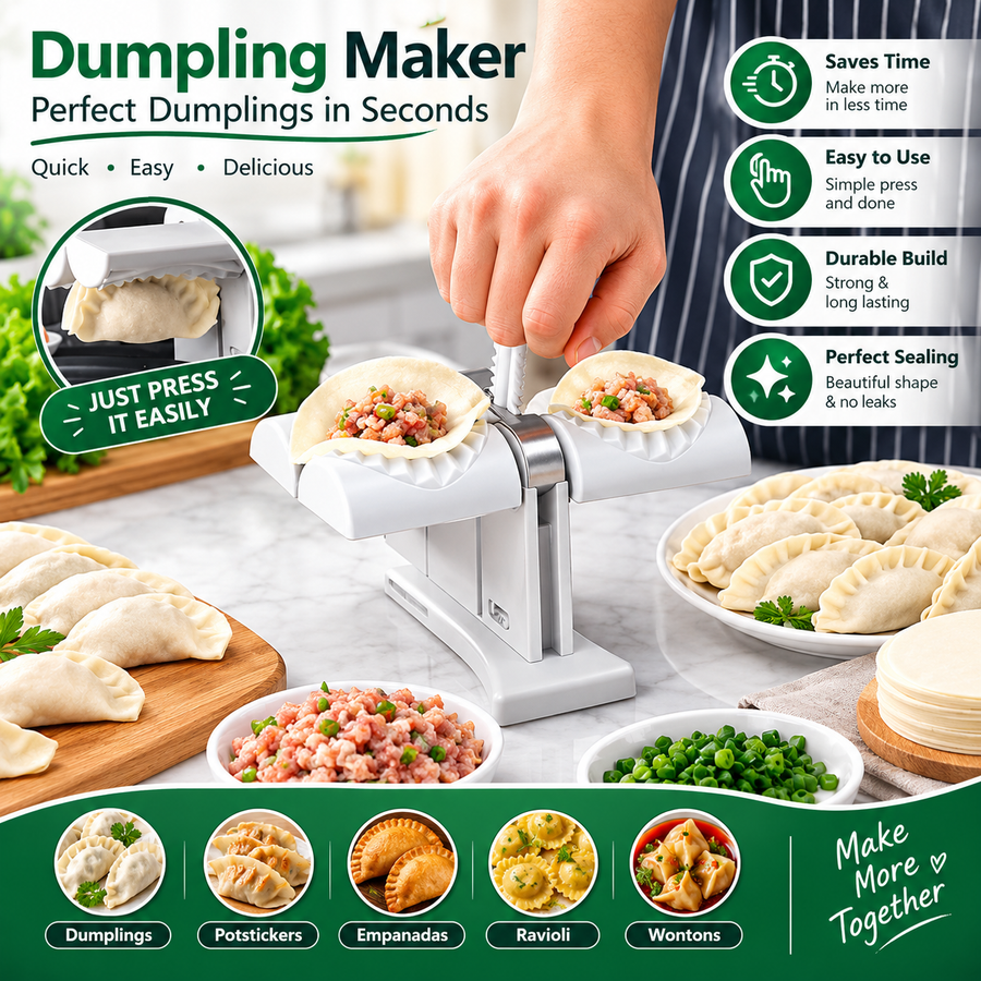 Automatic Dumpling Maker – Manual Dumpling Press & Wrapper Sealing Machine for Homemade Dumplings