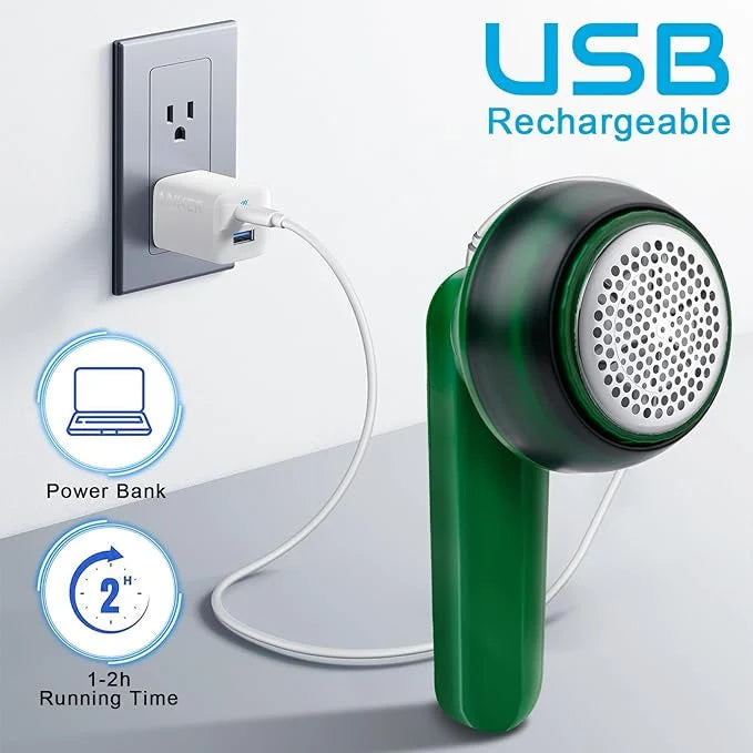 Rechargeable Electric Lint Remover – Fabric Shaver & Pilling Remover