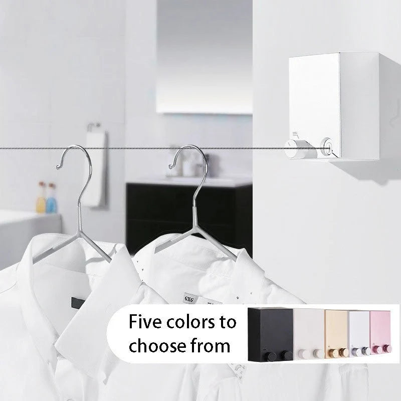 Telescopic Retractable Clothesline – Wall-Mounted Clothes Drying Rope